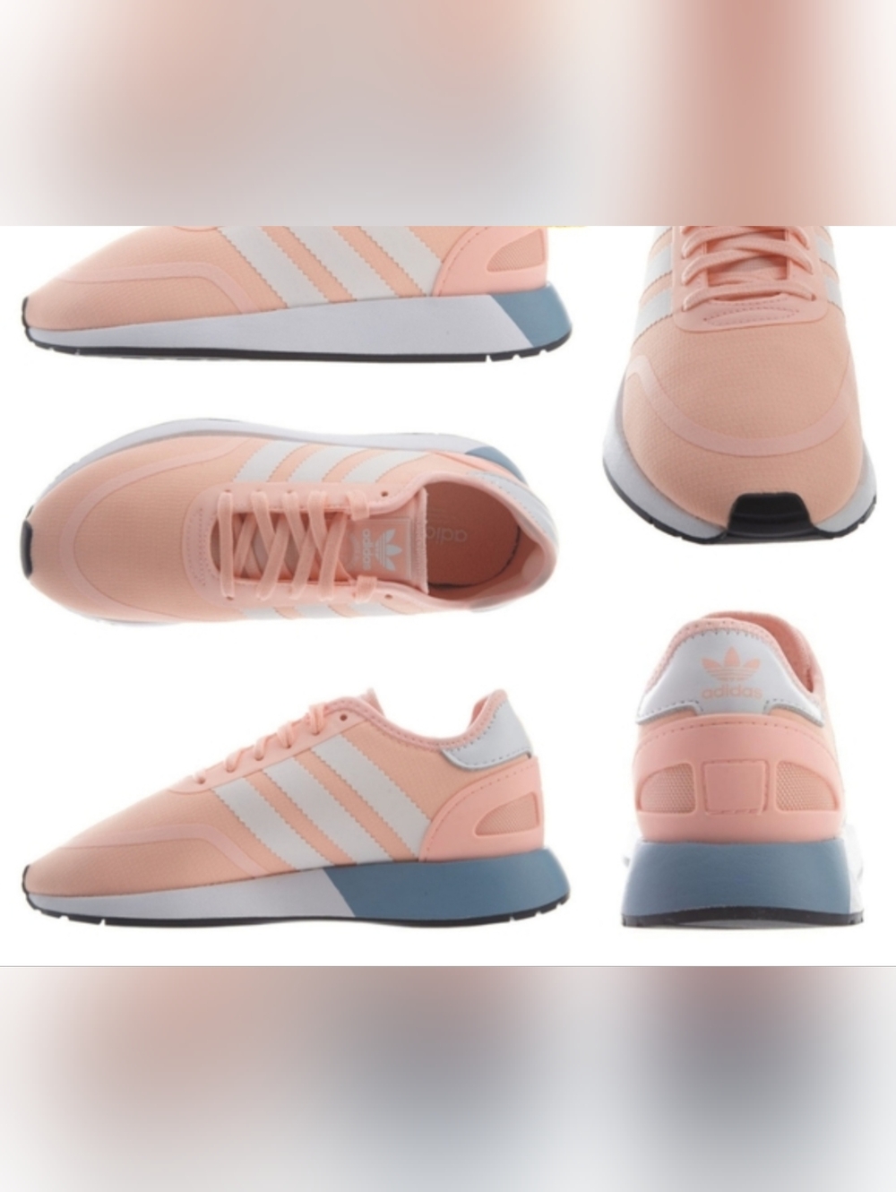 [Like NEW] Adidas N-5923 Low Tops Coral White Women's Sneakers Cleora SZ 7.5